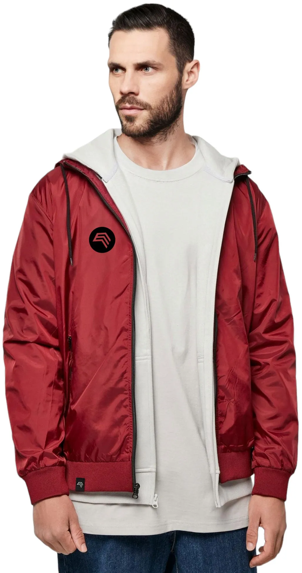 ― % ― BBD 0016/150/ ― Windrunner Jacket - Burgundy Rot Braun / Schwarz [M]