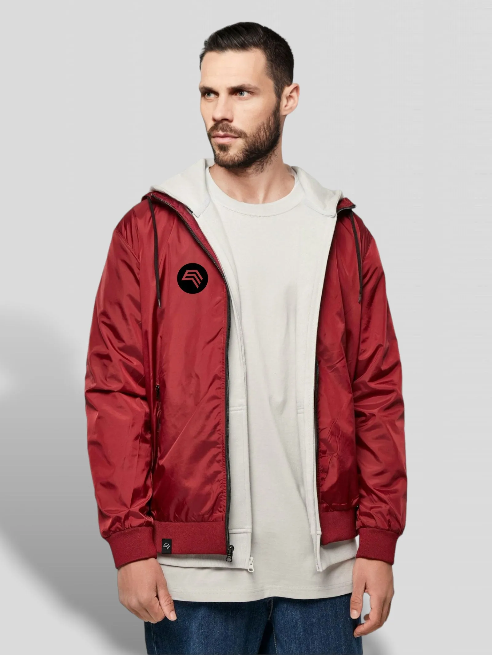 ― % ― BBD 0016/150/ ― Windrunner Jacket - Burgundy Rot Braun / Schwarz [M]