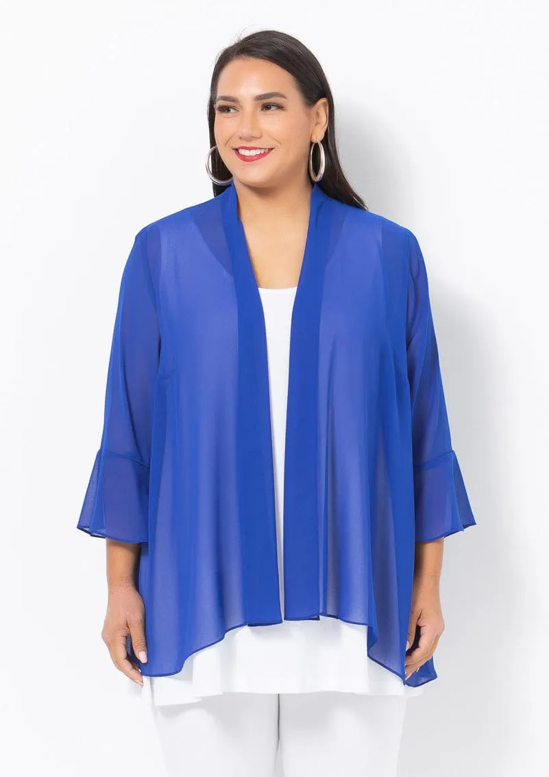 1087 Chiffon Evening Jacket