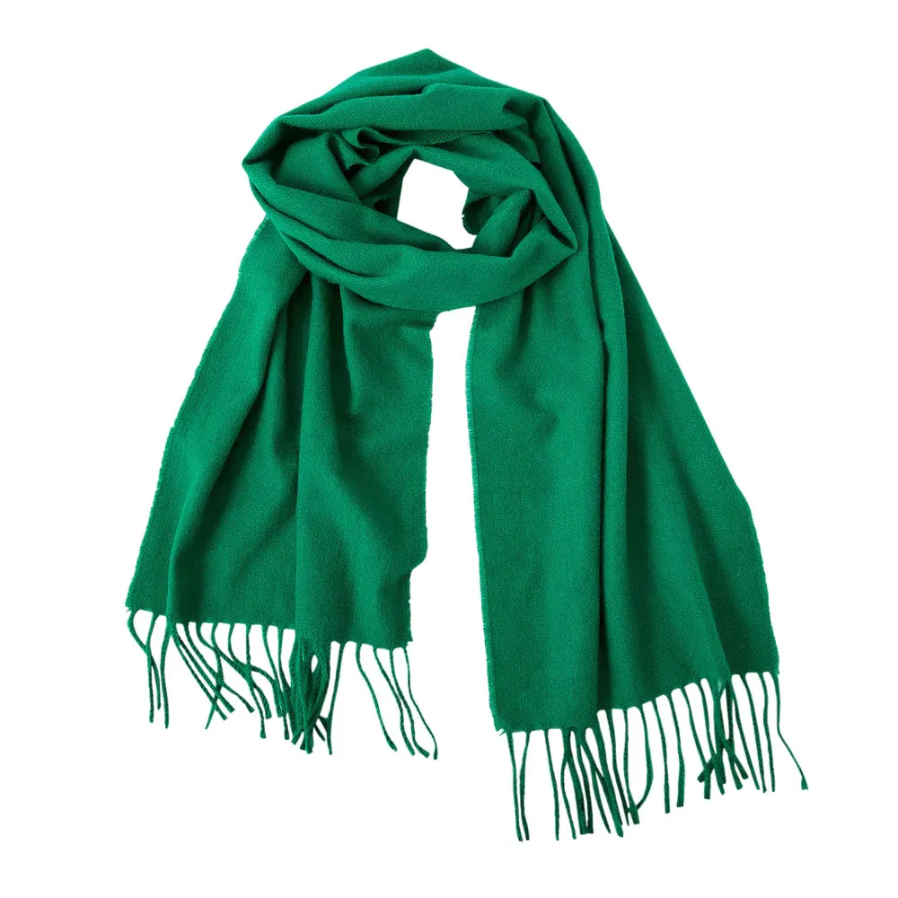 Accessorize London Women's Green Wilton Supersoft Scarf