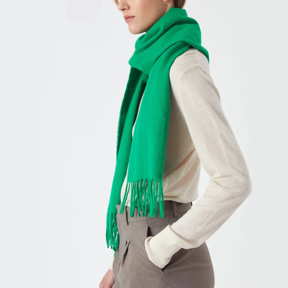 Accessorize London Women's Green Wilton Supersoft Scarf