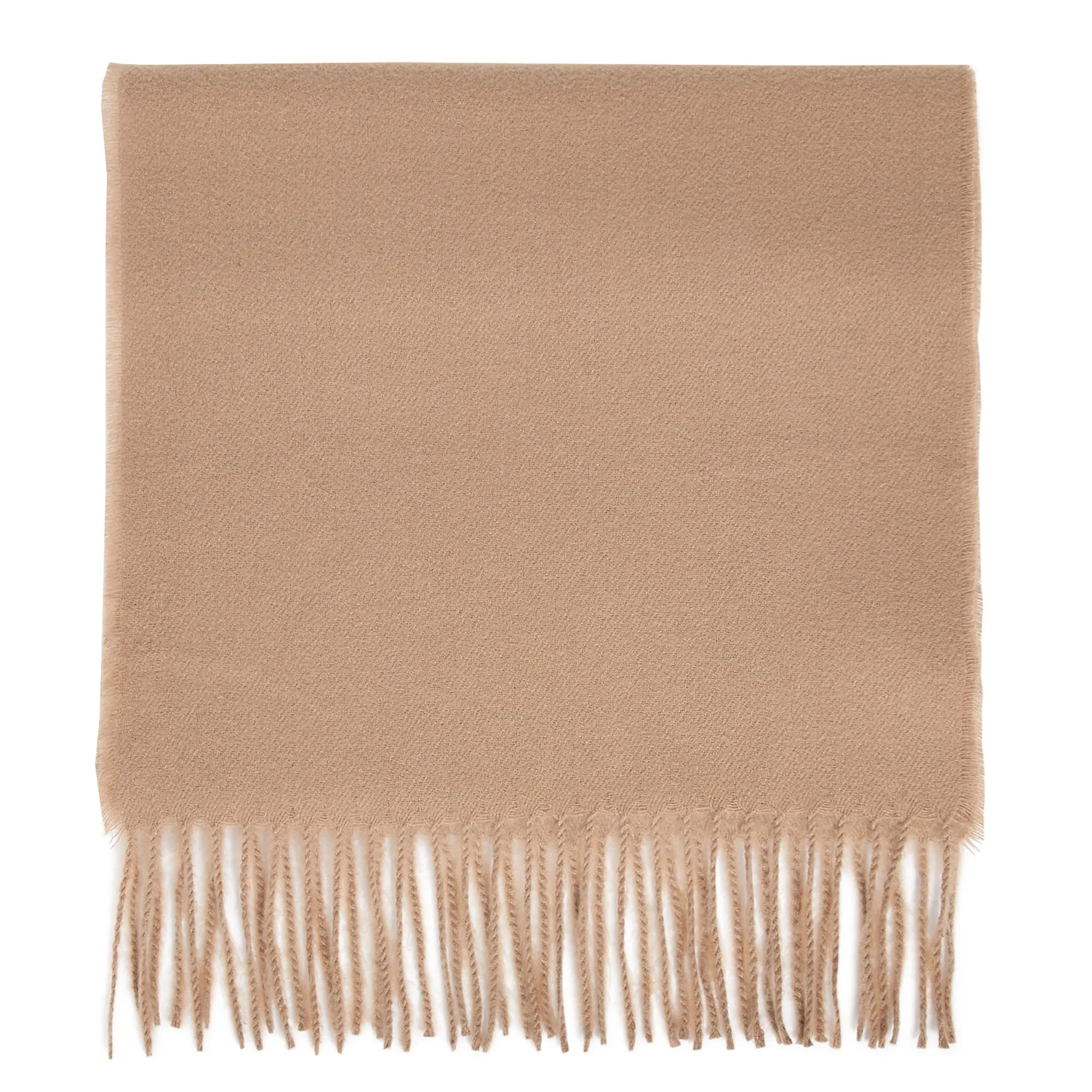 Accessorize London Women's Natural Plain Tassel Scarf