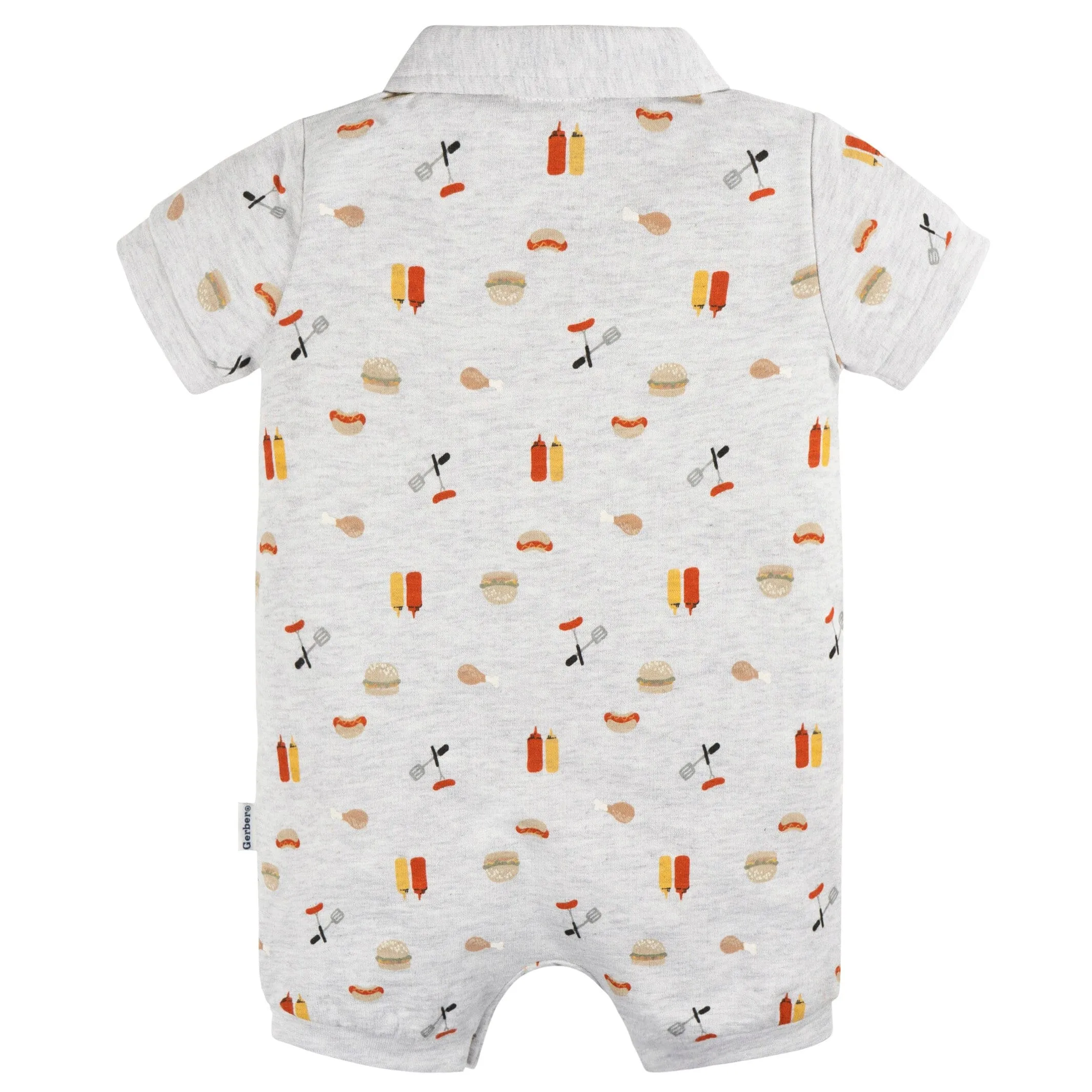 Baby Boys Barbeque Collared Romper