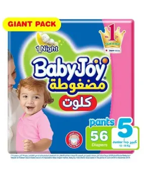 Baby Joy Unisex Culotte Mega #5 Junior Size - 56 Sheets