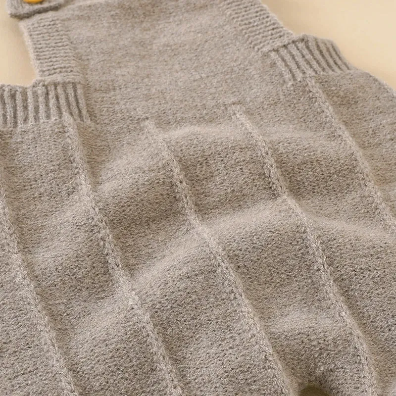 Baby Knitted Romper with Hat