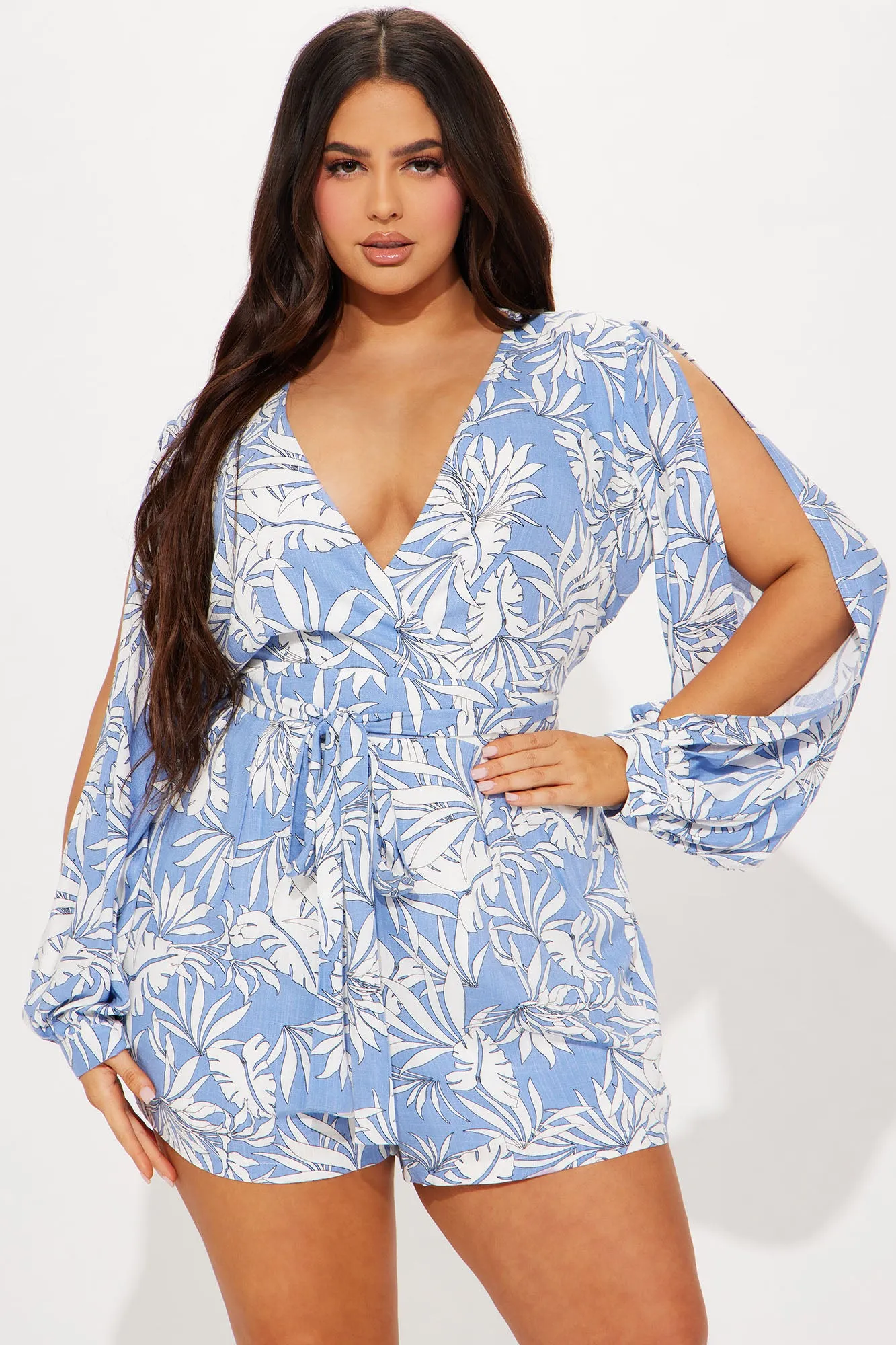 Bahama Adventures Romper - Blue/combo