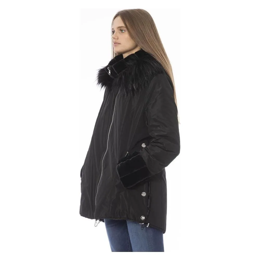 Baldinini Trend Black Polyester Women Jacket