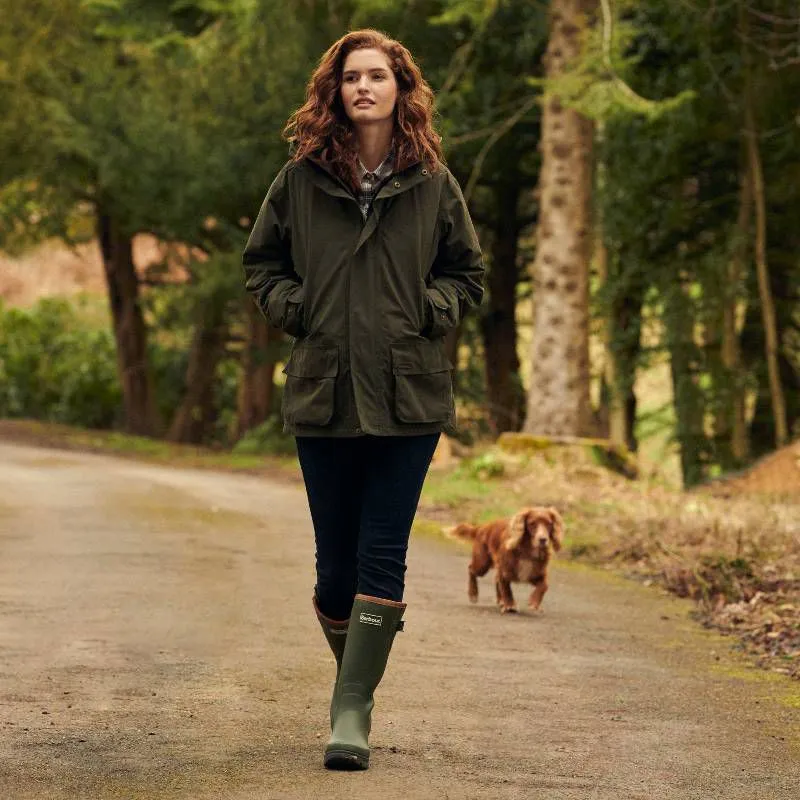 Barbour Beaconsfield Waterproof Ladies Jacket - Olive