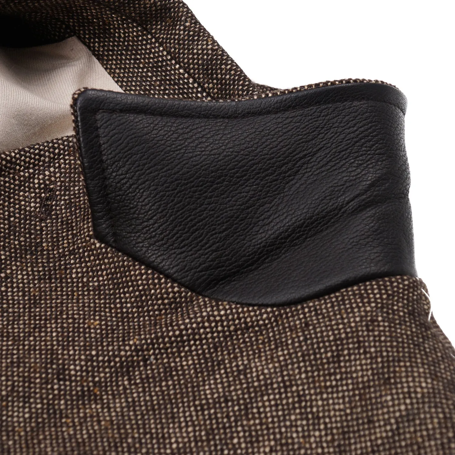 Belvest Donegal Tweed Wool Pea Coat