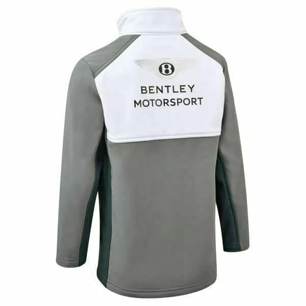 Bentley Motorsports Kids Team Softshell Jacket- Youth Gray