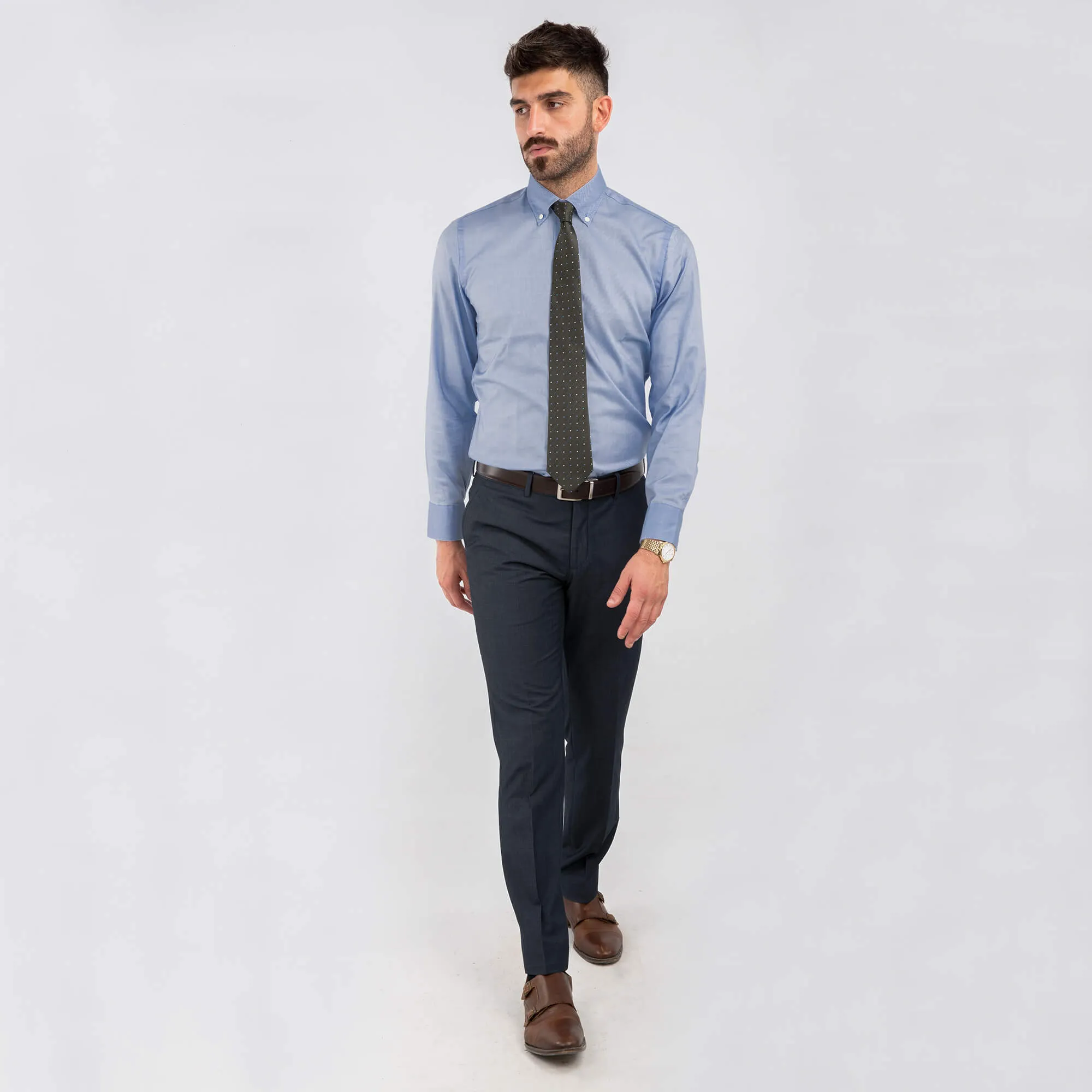 Blue End On End Machine Washable Suit