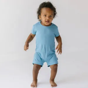 Blue Jay Mini Ribbed Shorty Romper