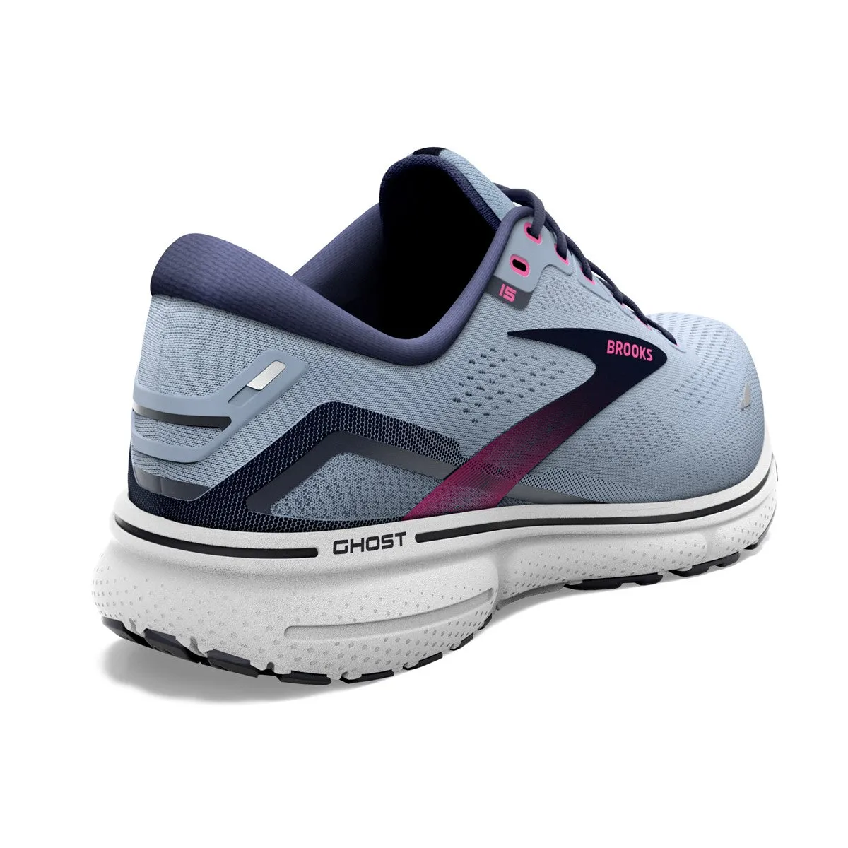 Brooks Ghost 15 (Women's) - Kentucky Blue/Peacoat/Pink