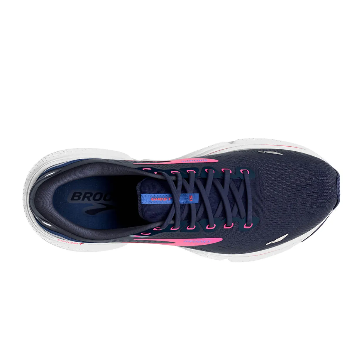 Brooks Ghost 15 Womens | Peacoat/blue/pink