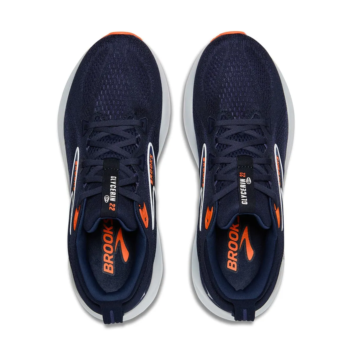 Brooks Glycerin 22 Mens | Peacoat/blue Ribbon/orange