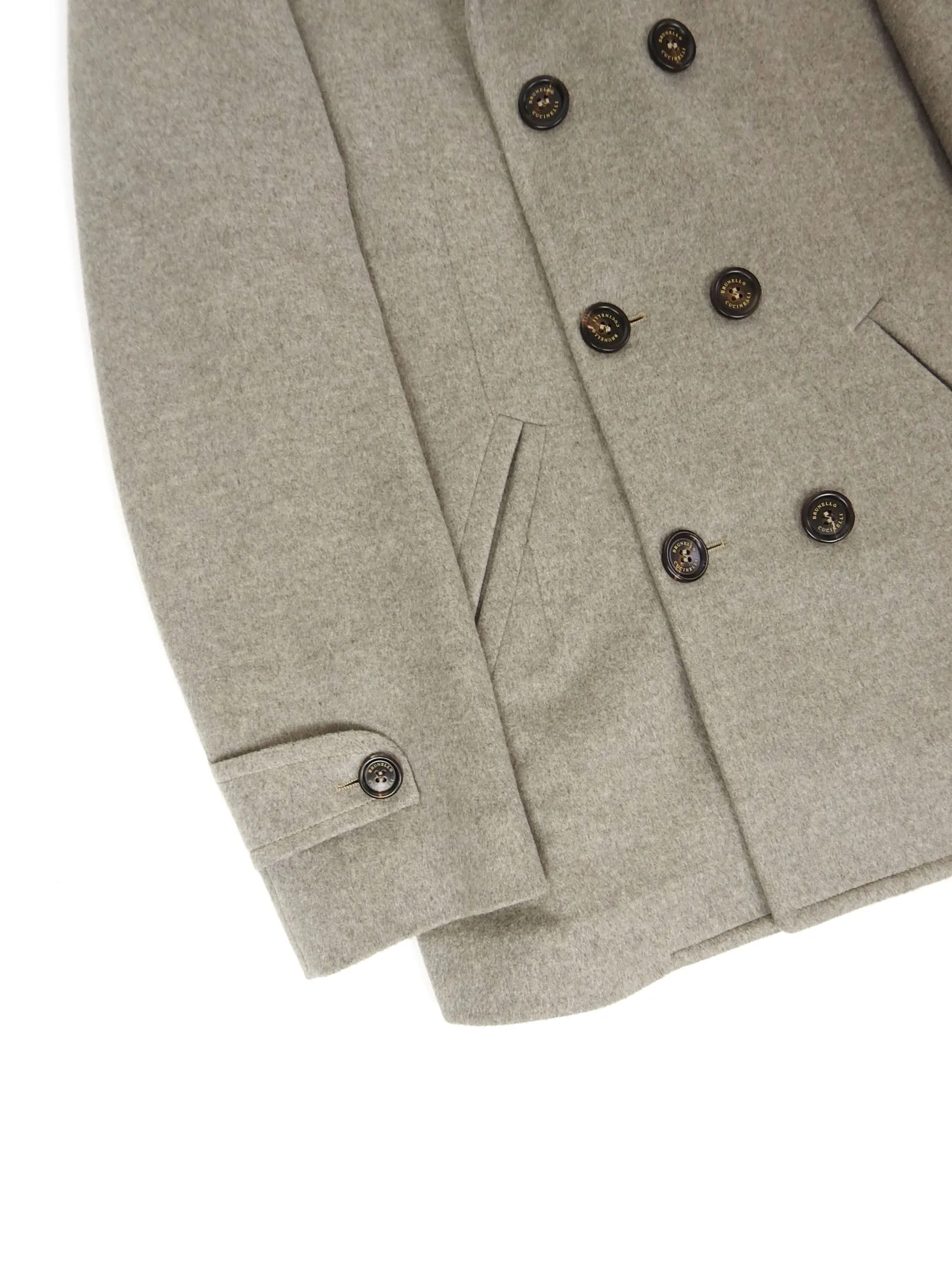 Brunello Cucinelli Cashmere Peacoat Size 48