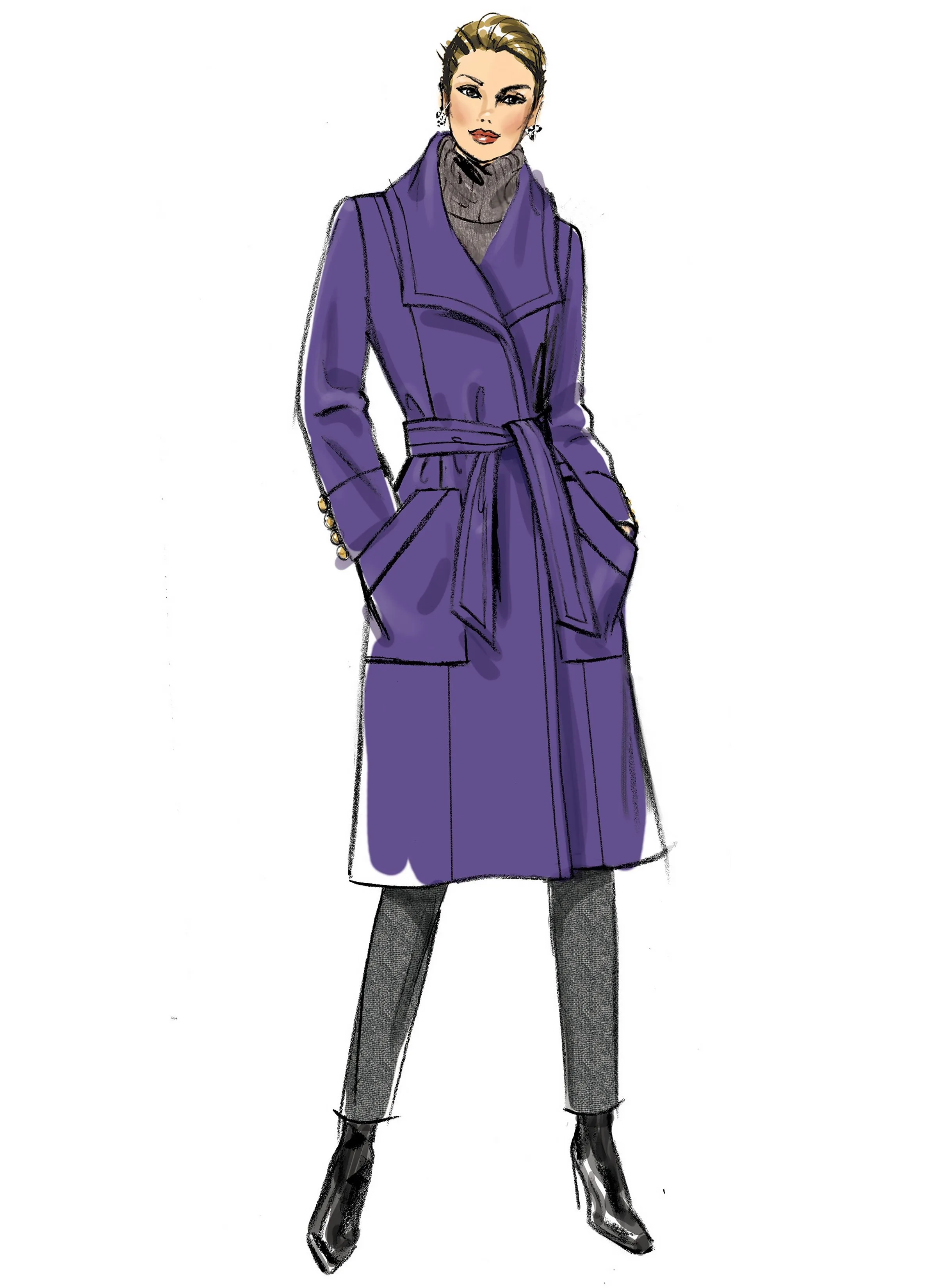 Butterick 6720 Misses / Petite Overcoat Pattern