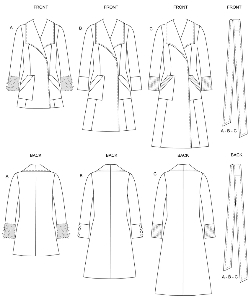 Butterick 6720 Misses / Petite Overcoat Pattern