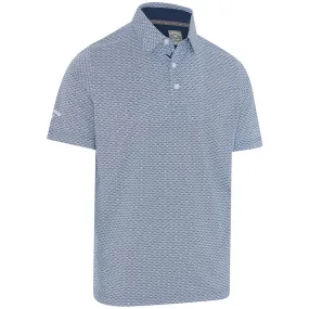 Callaway All-Over Trademark Print Polo Shirt - Peacoat