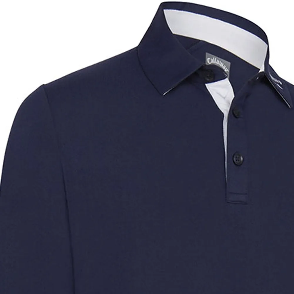 Callaway Long Sleeve Performance Polo Shirt - Peacoat