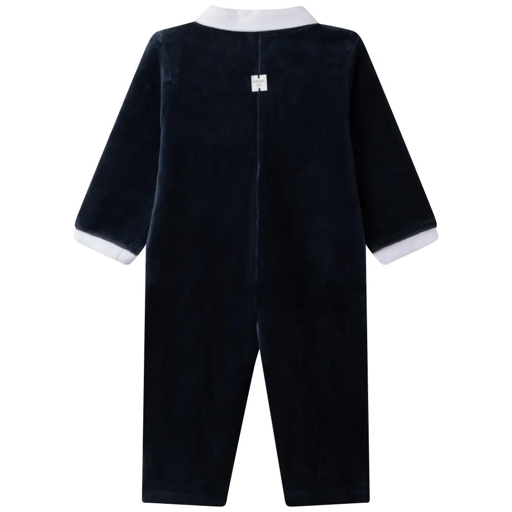 Carrement Beau Navy Velour All In One