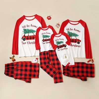 Christmas Pajamas Matching Family Pyjamas New Year Sleepwear Mommy and Me Clothing Boy Girl T-shirt Pants Suit Baby Romper Look Sleepwear