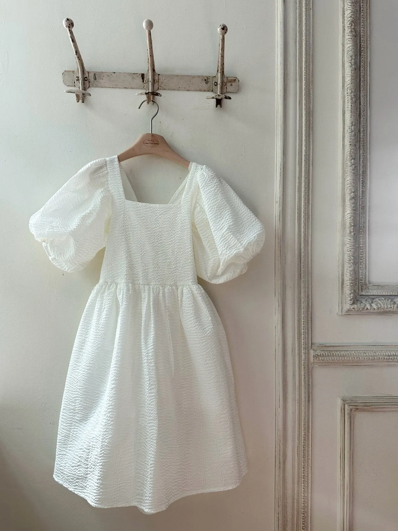 Cotton Ripple Adult Dress _Ivory