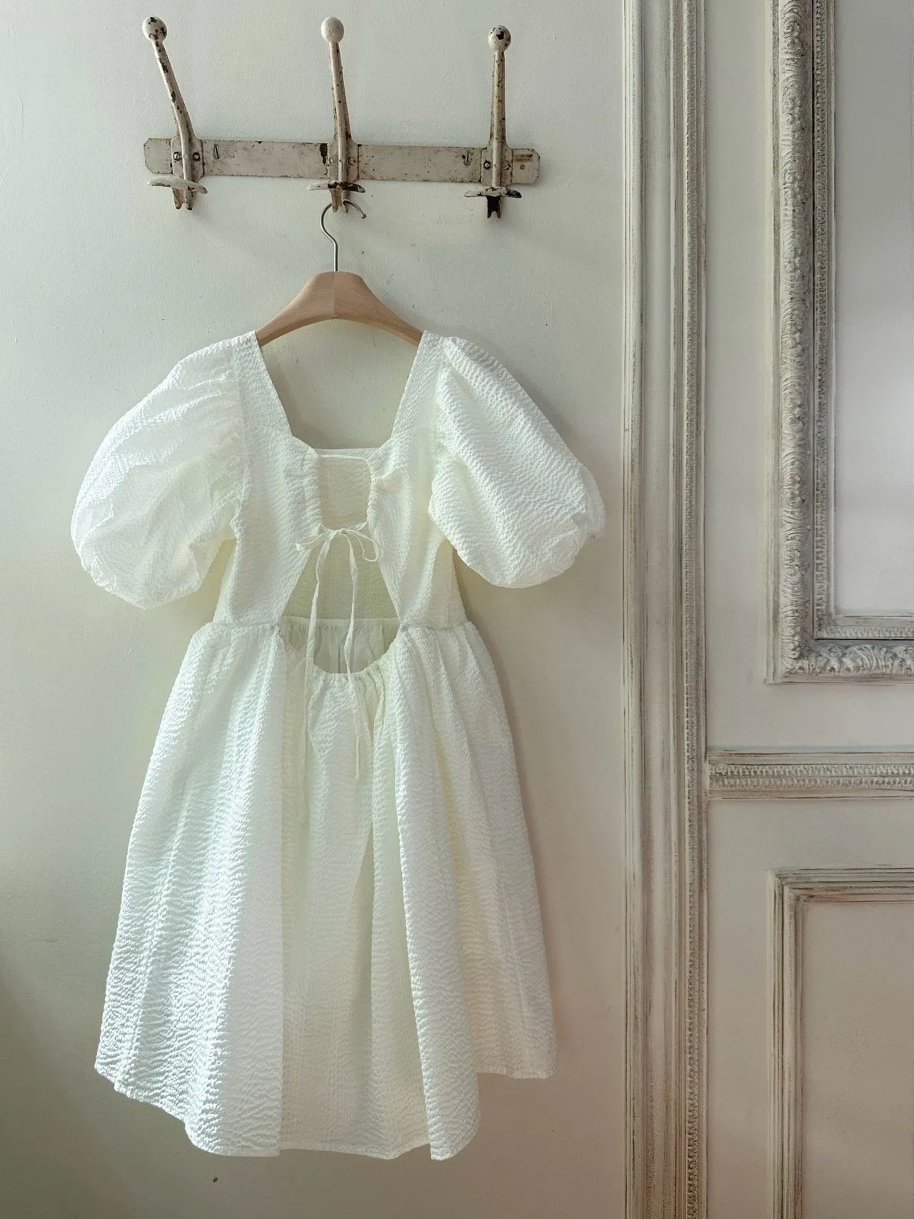 Cotton Ripple Adult Dress _Ivory