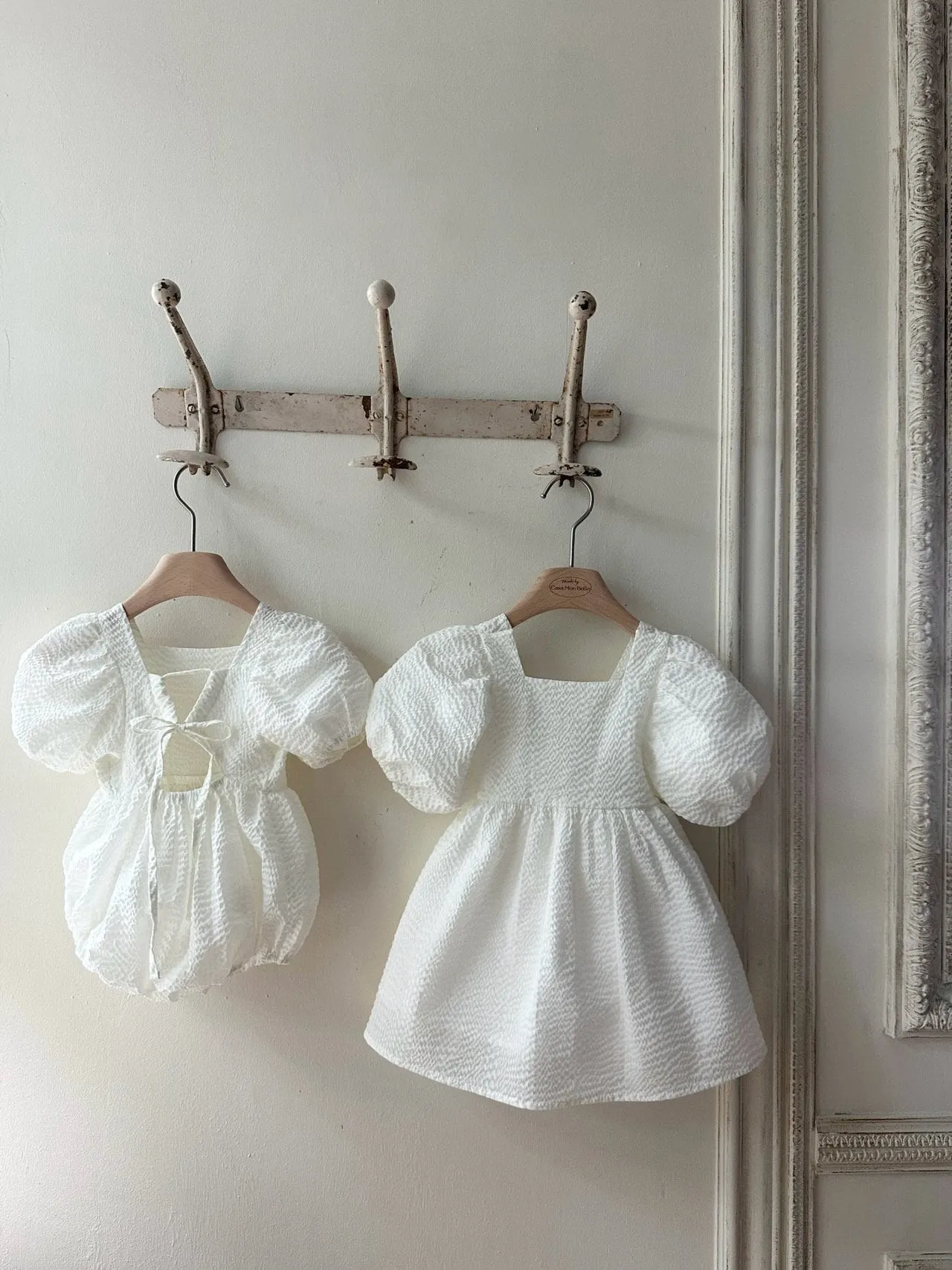 Cotton Ripple Dress _Ivory