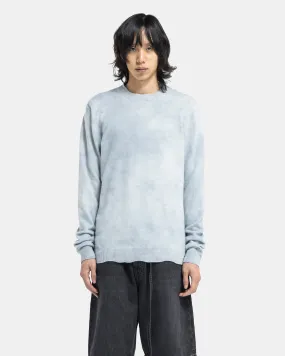 Crew Neck Jumper in Dusty Blue