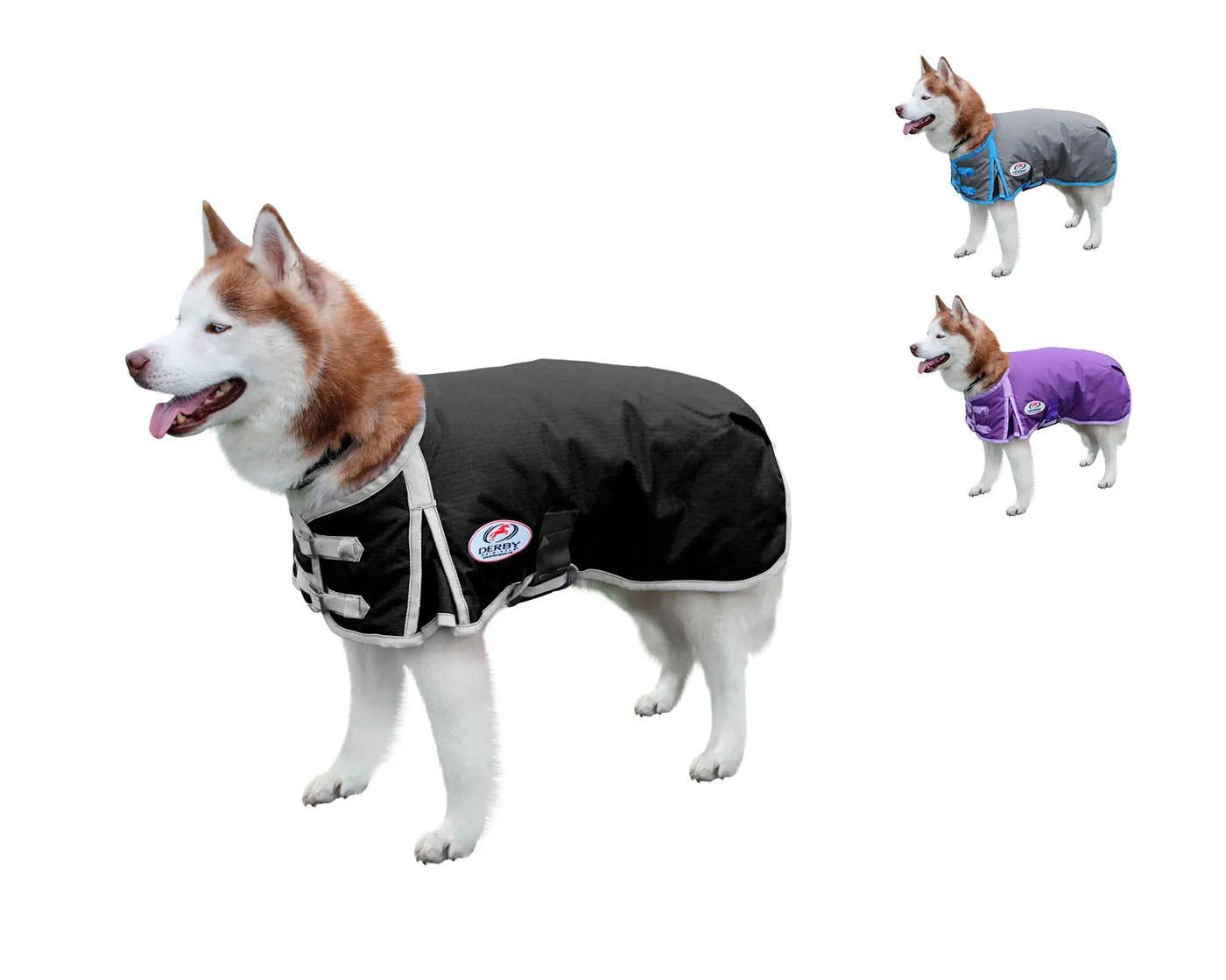 Derby Originals Solid Color Horse-Tough 600D Waterproof Ripstop Nylon Winter Dog Coat with One Year Warranty*