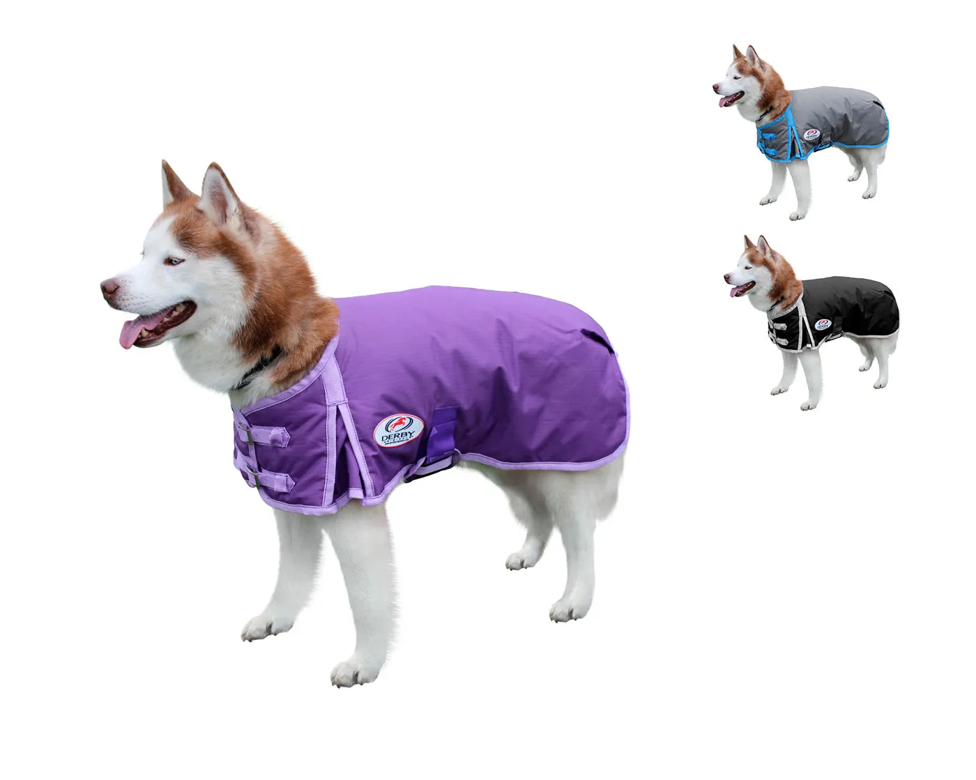 Derby Originals Solid Color Horse-Tough 600D Waterproof Ripstop Nylon Winter Dog Coat with One Year Warranty*