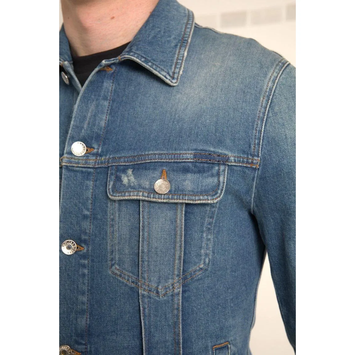 Dolce & Gabbana Elegant Blue Denim Stretch Jacket