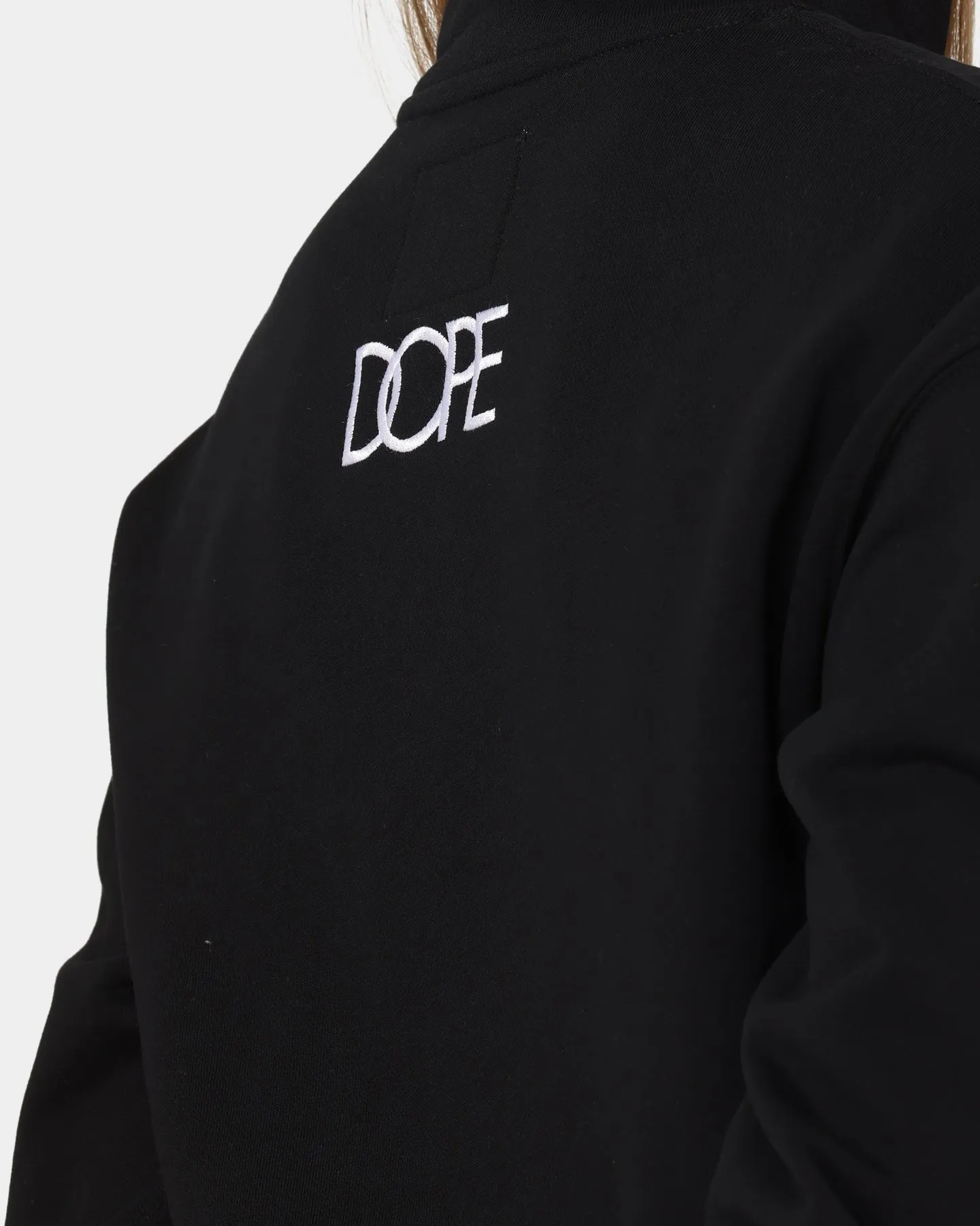 DOPE Panel Zip Crewneck Black/White