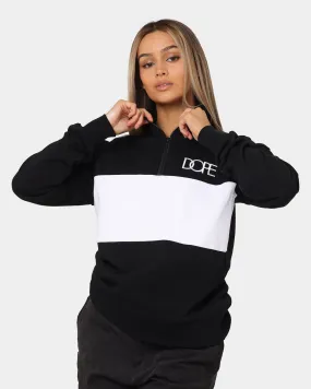 DOPE Panel Zip Crewneck Black/White