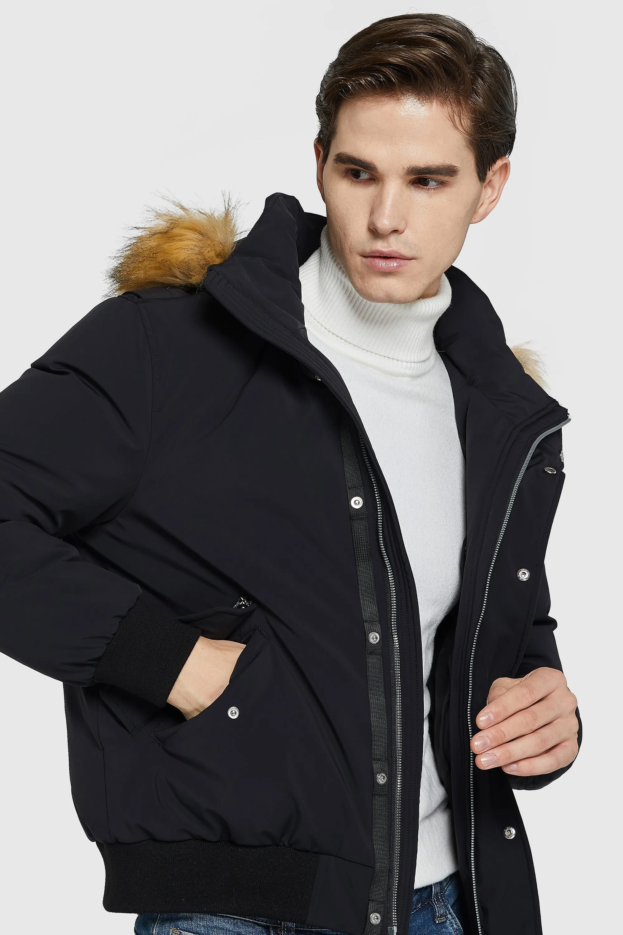 Double Snap Winter Down Coat