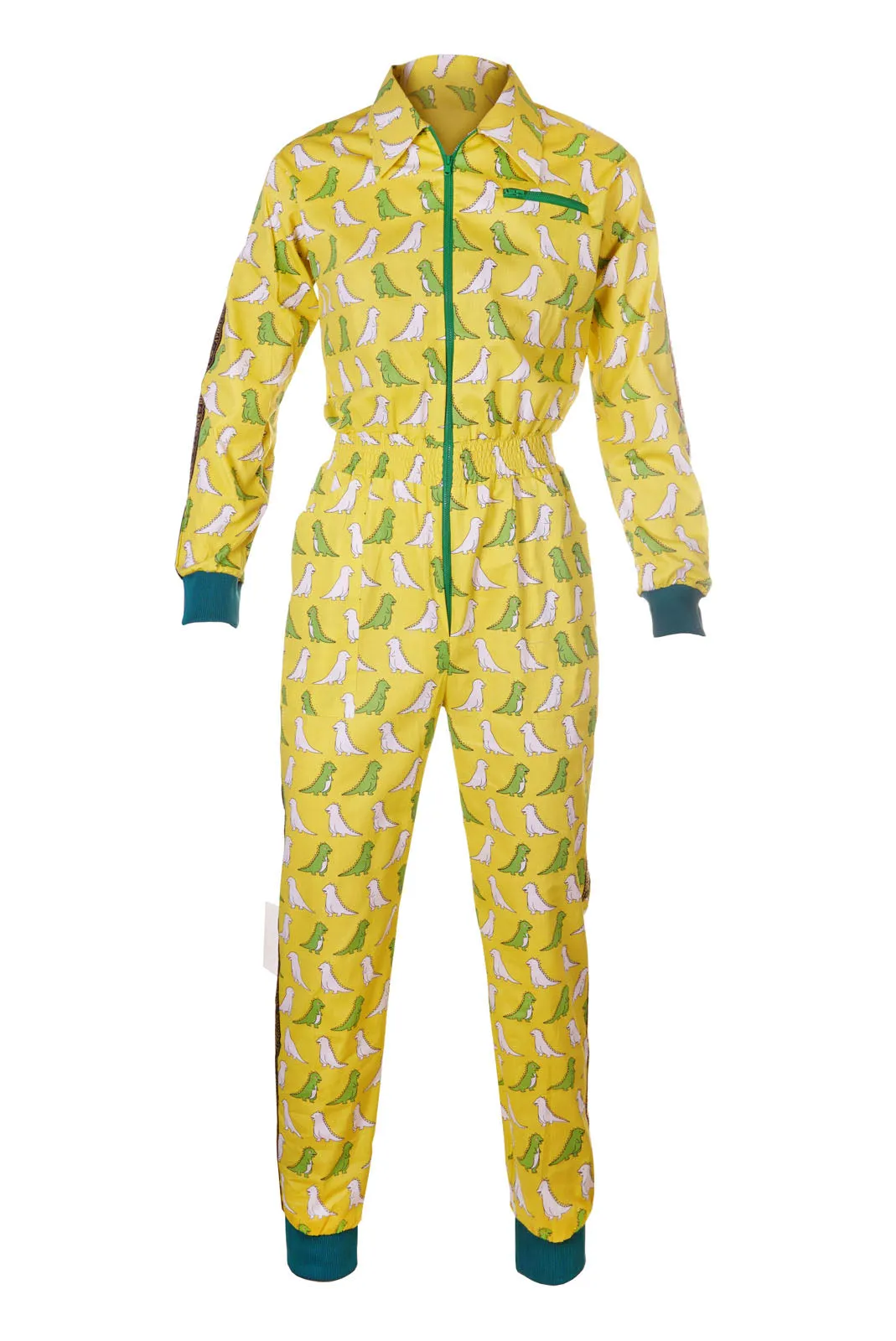 Draw me a Dino - Yellow - Banging Boilersuit - Cinched