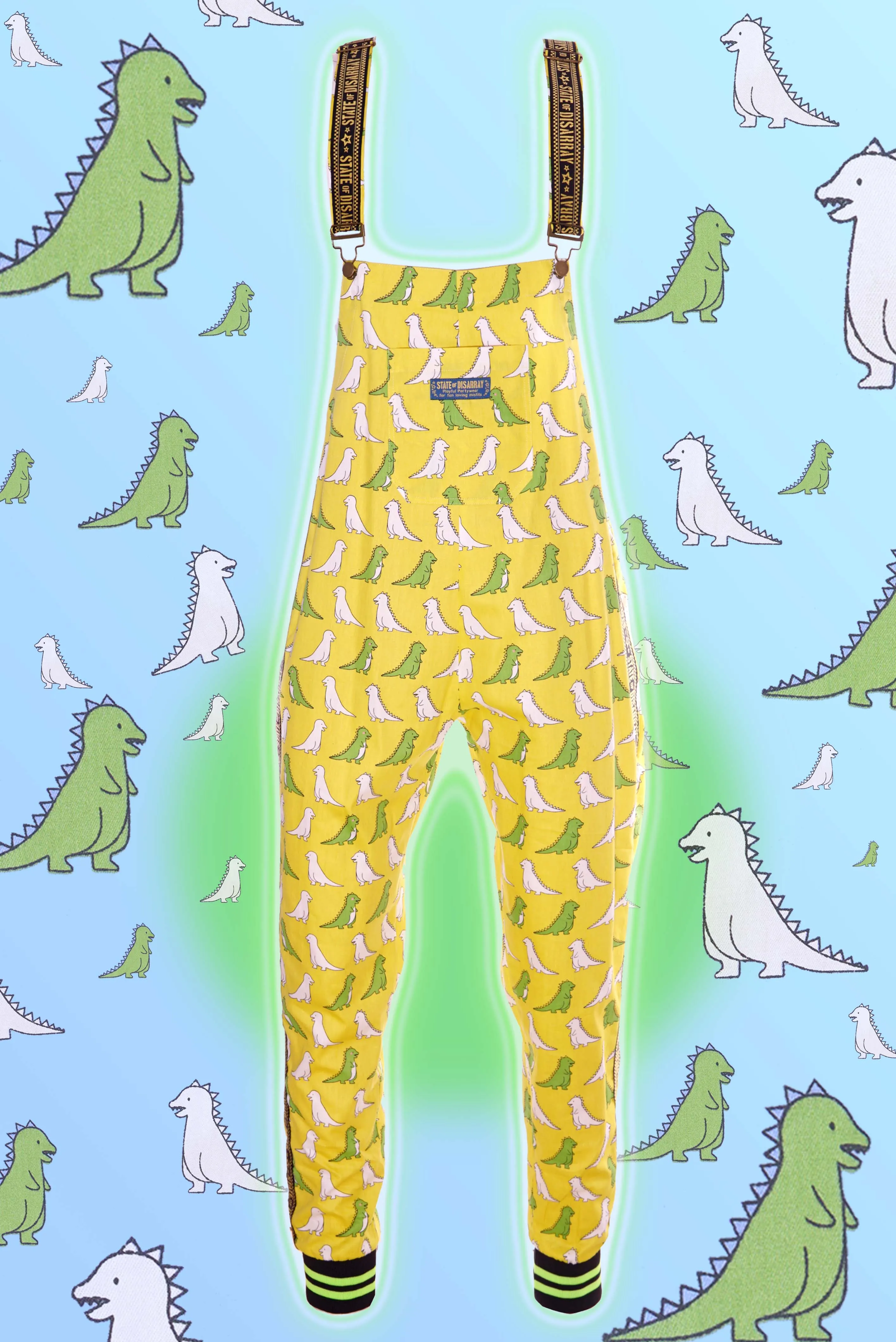 Draw me a Dino - Yellow - Disarray Dungareezies