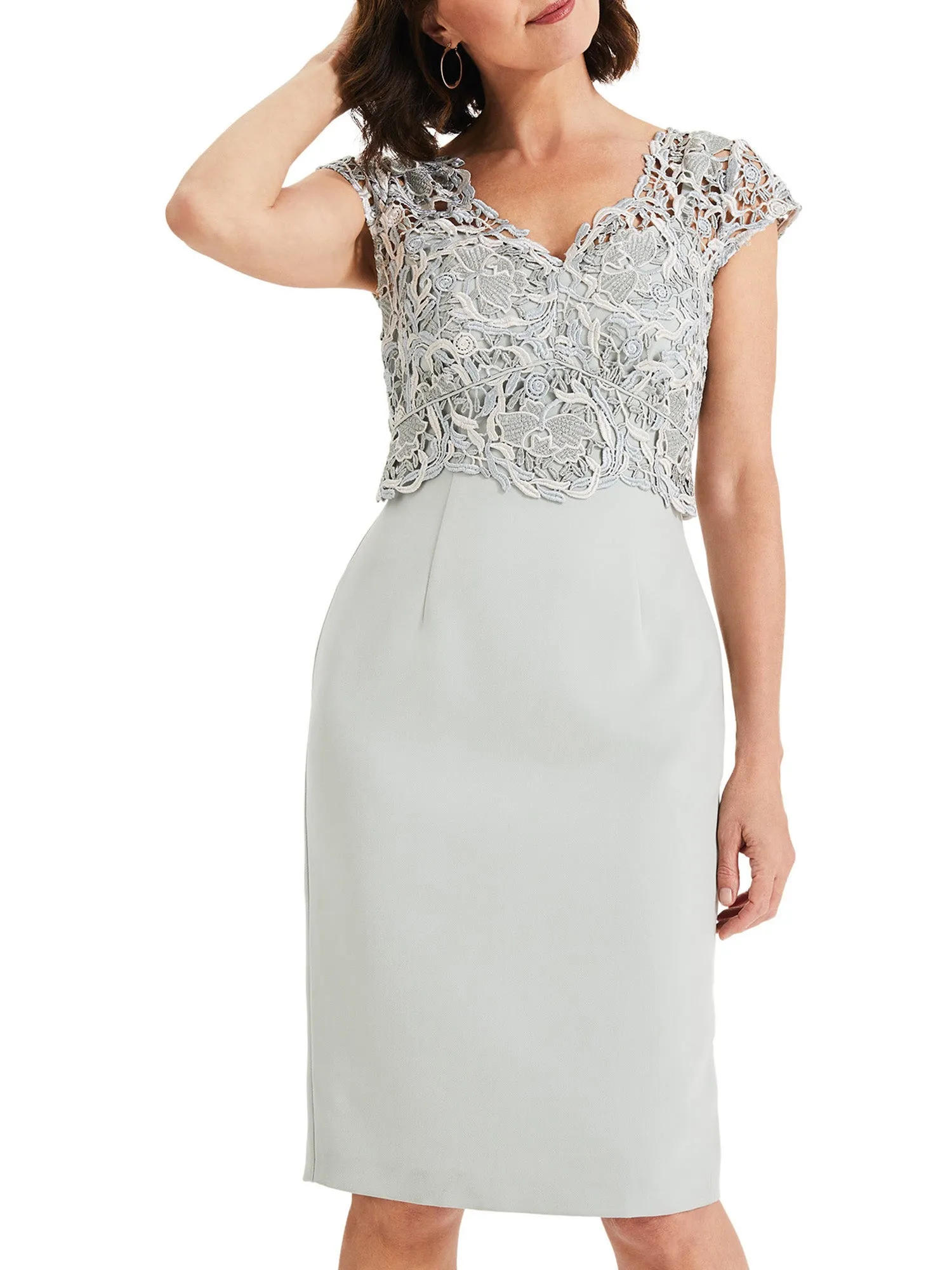 Ellise Lace Bodice Dress