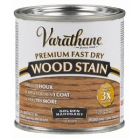 Fast Dry Interior Wood Stain, Oil-Based, Golden Mahogany, 1/2-Pt.