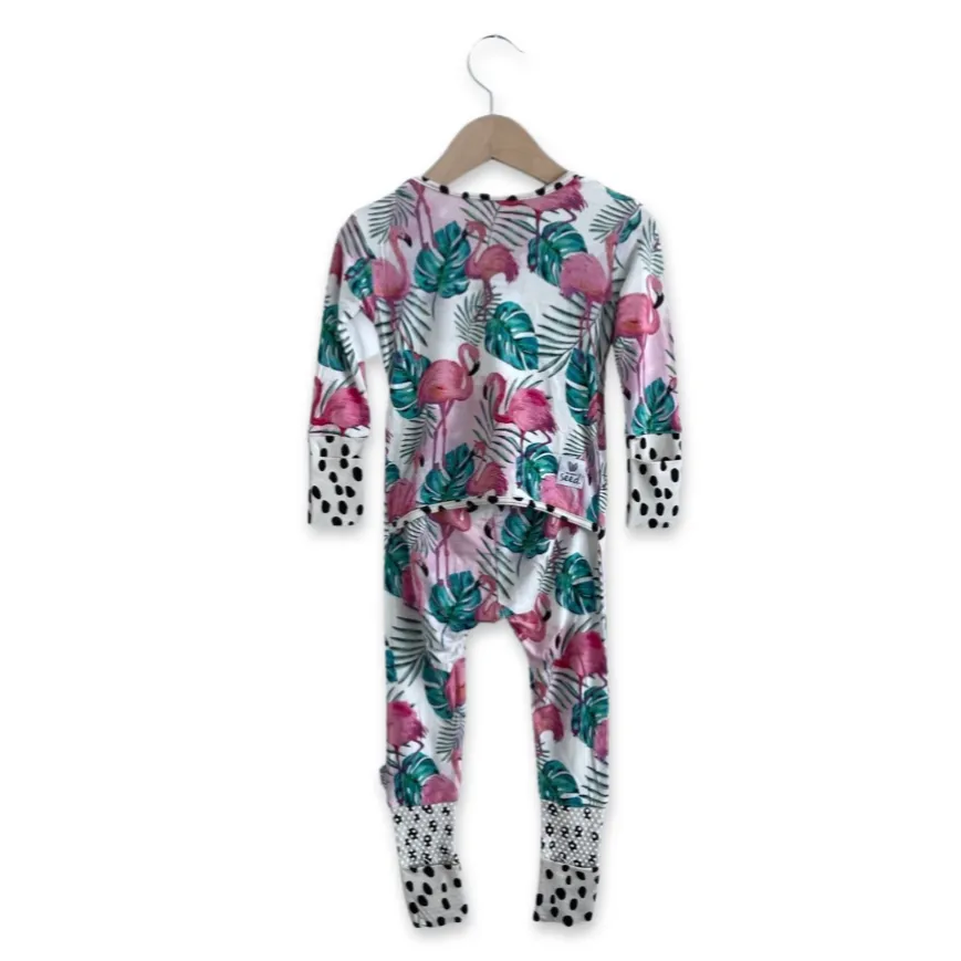 Flamingo Big Kid's Day to Night Romper