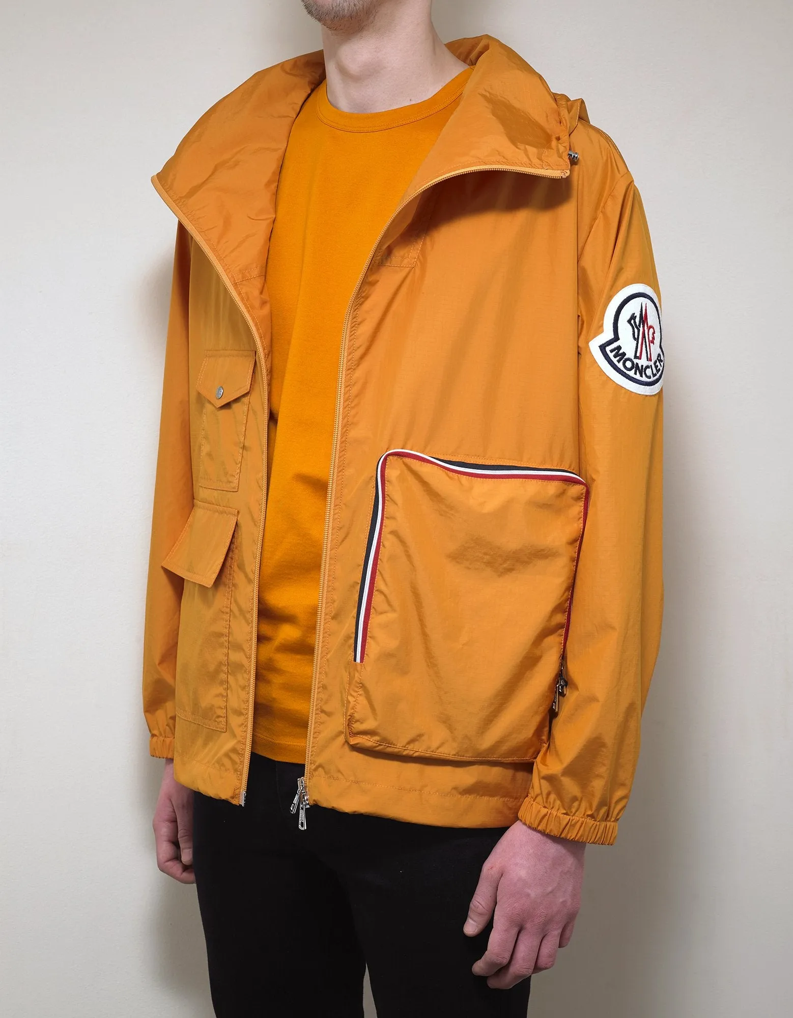 Flanquart Orange Rip-Stop Nylon Jacket