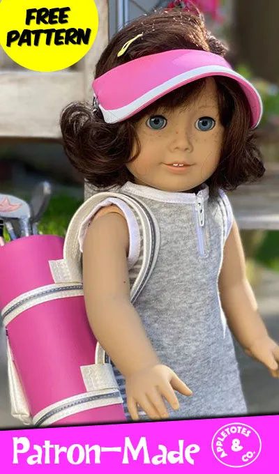 Free No-Sew Sports Visor Pattern for 18 Inch Dolls