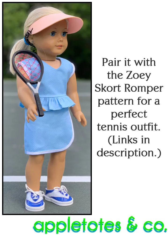 Free No-Sew Sports Visor Pattern for 18 Inch Dolls