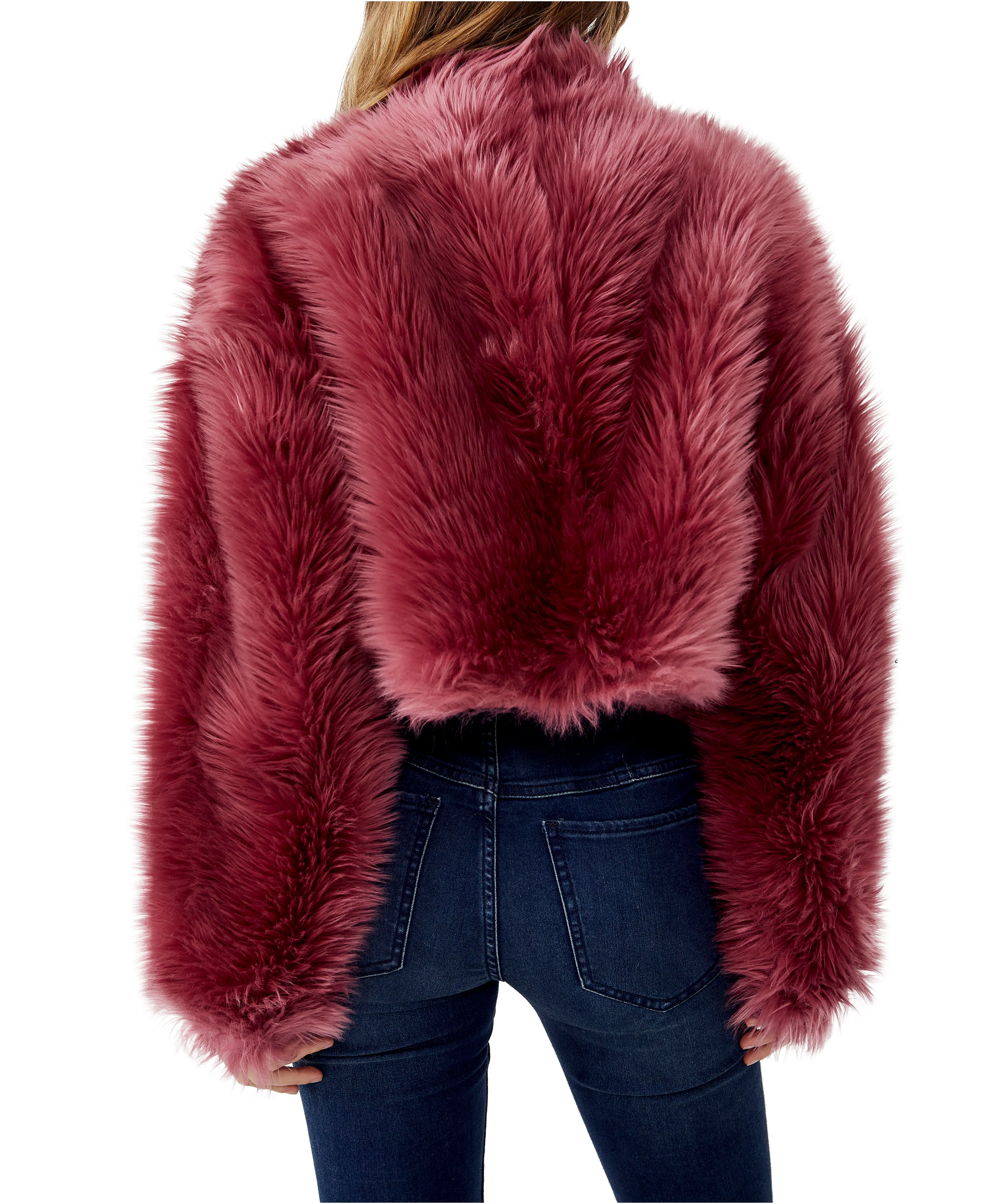 Free People All Nighter Fur-Solid Jacket