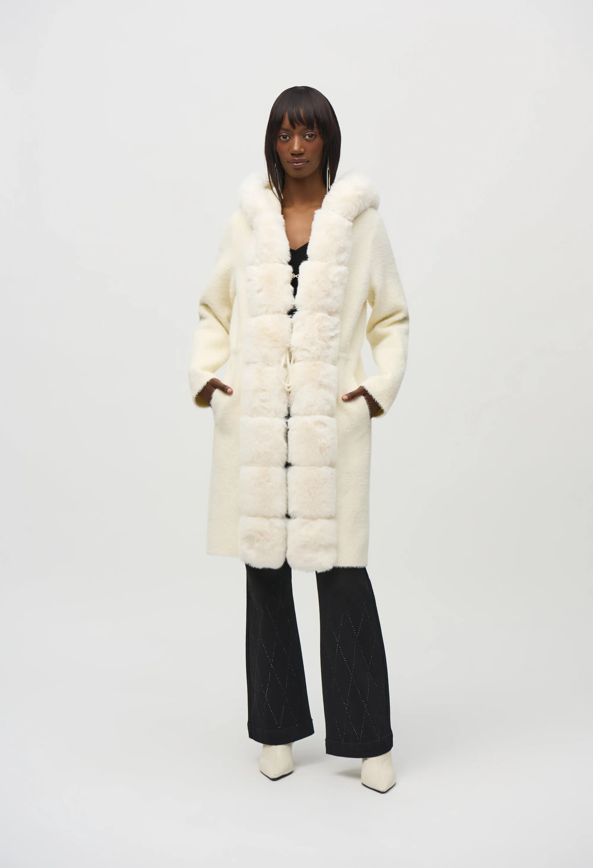 Fur Trim Hooded Jacket