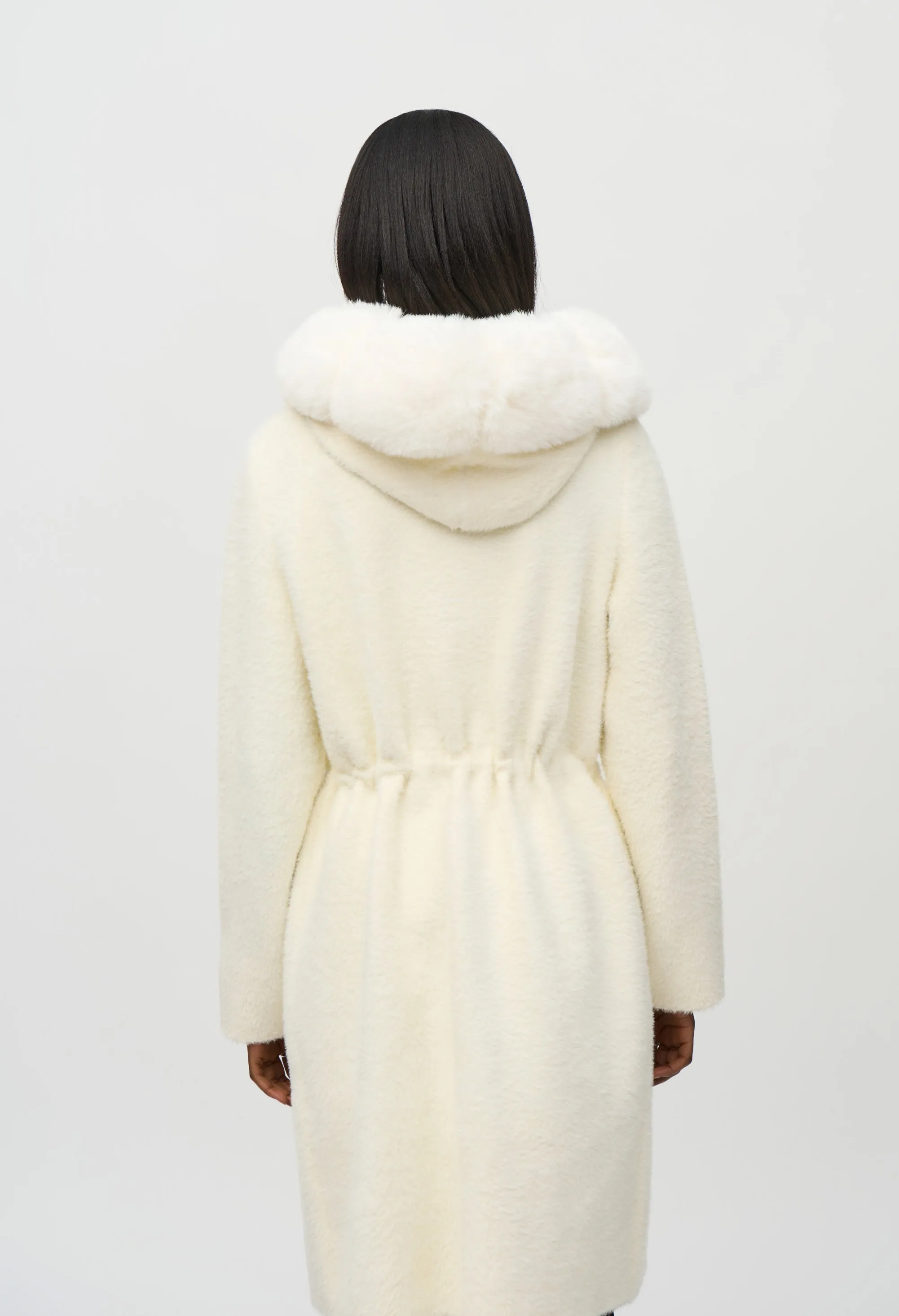 Fur Trim Hooded Jacket