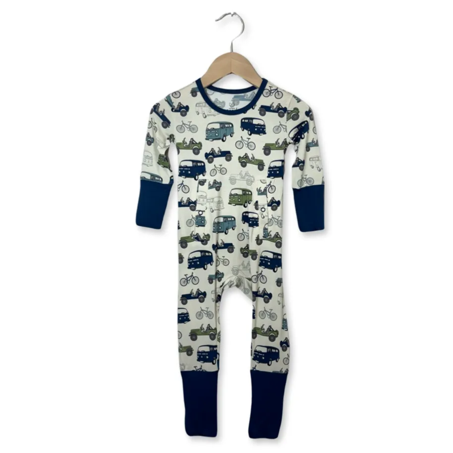 Going Places Adaptive Tube Access with snaps Kid's Day to Night Romper