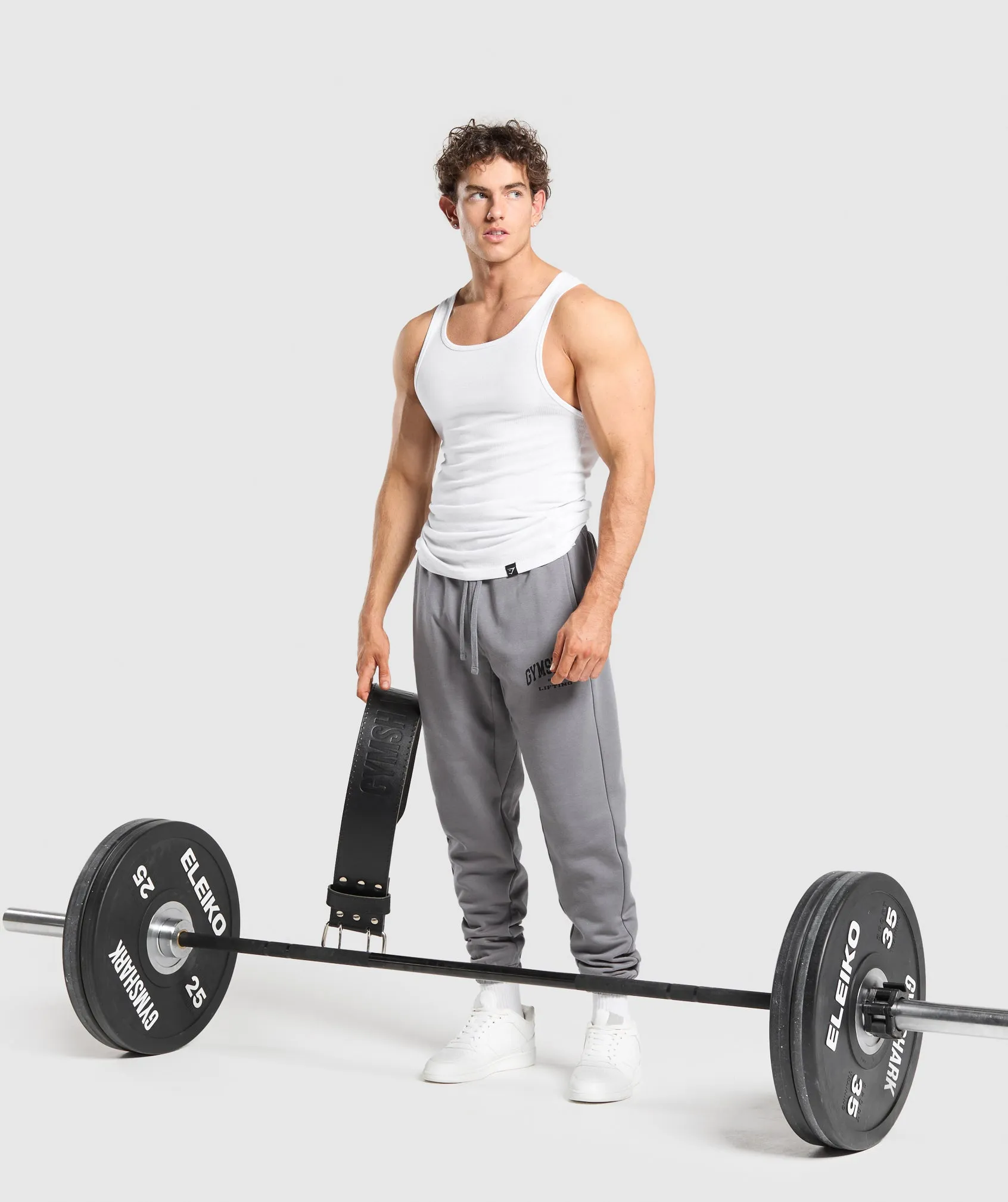 Gymshark 2012 Lifting Joggers - Medium Grey