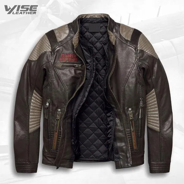 Harley Davidson Exhort Men’s Leather Motorcycle Jacket